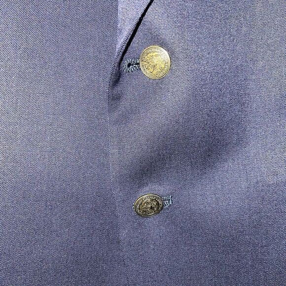 OSCAR DE LA RENTA Navy Blue Blazer Size 44R - Picture 6 of 10